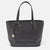 Black Monogram Coated Canvas and Leather Top Zip Tote