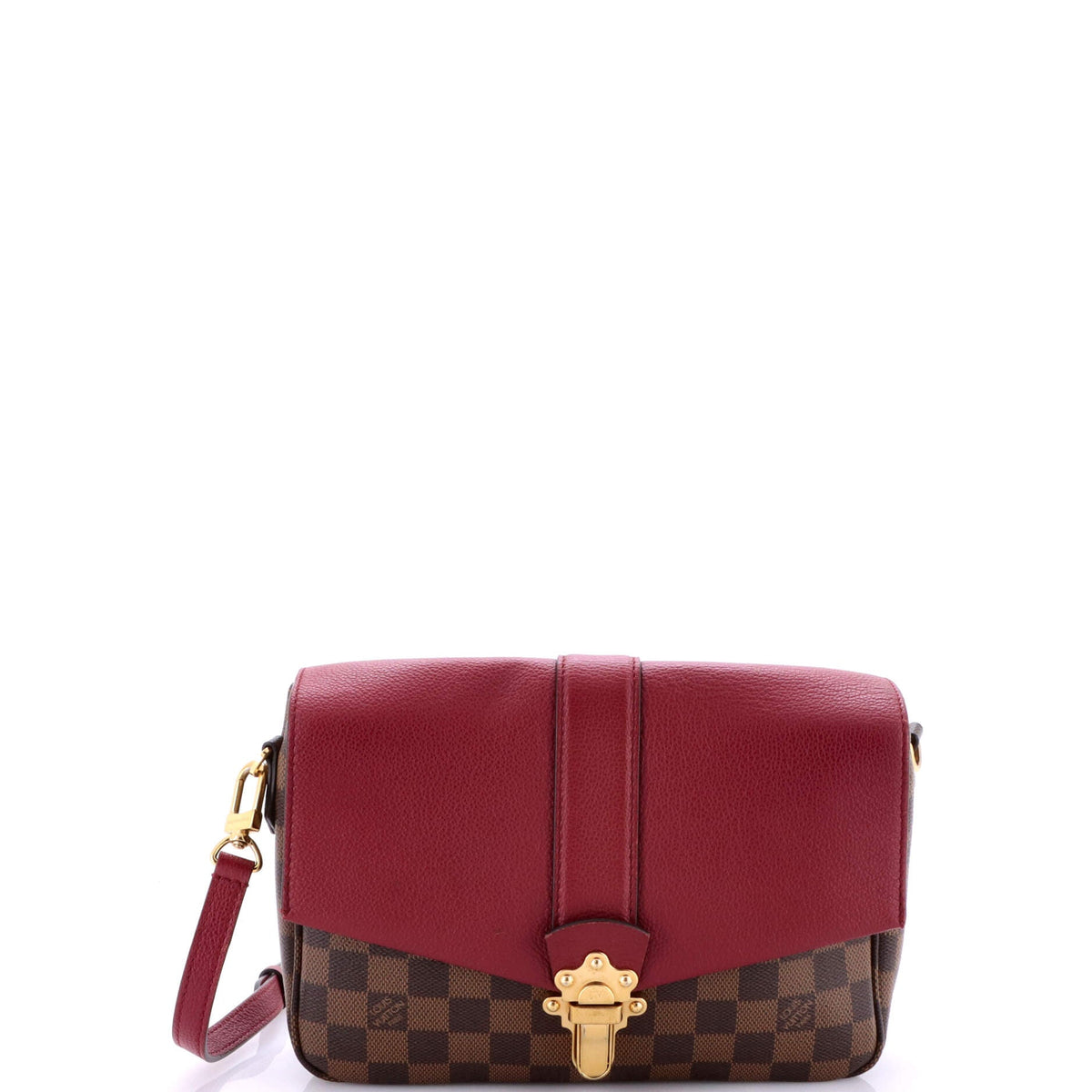 Louis Vuitton Clapton Handbag Damier and Leather PM