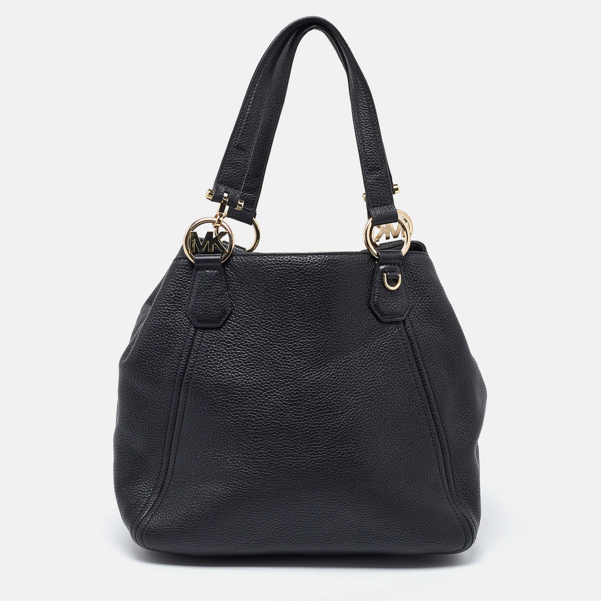 Michael Kors Black Leather Fulton Tote