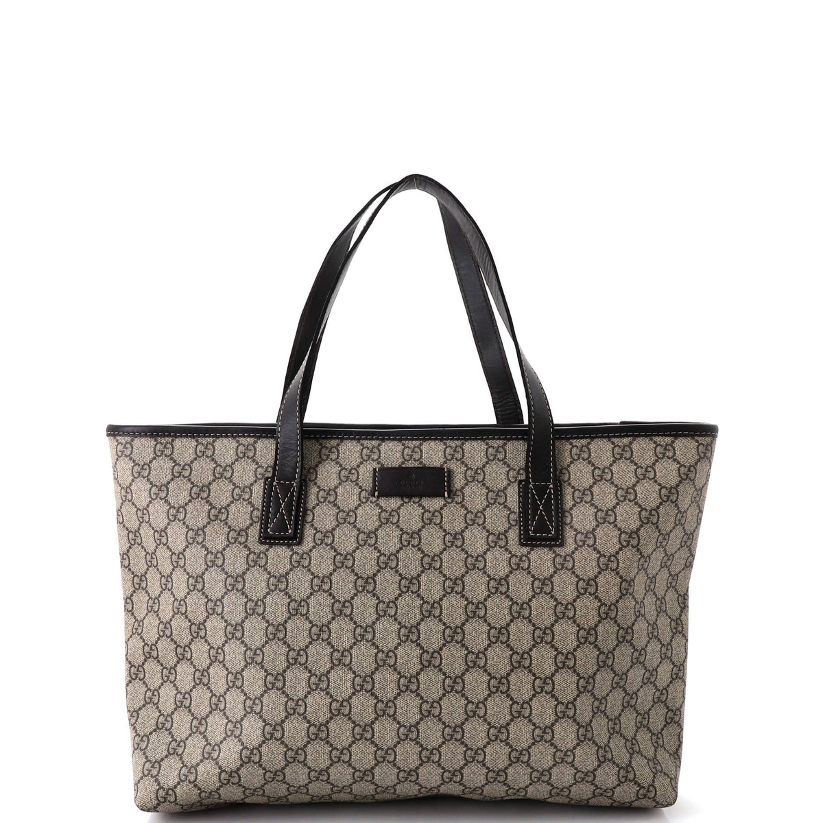 Gucci GUCCI Plus Tote GG Coated Canvas with Leather Medium