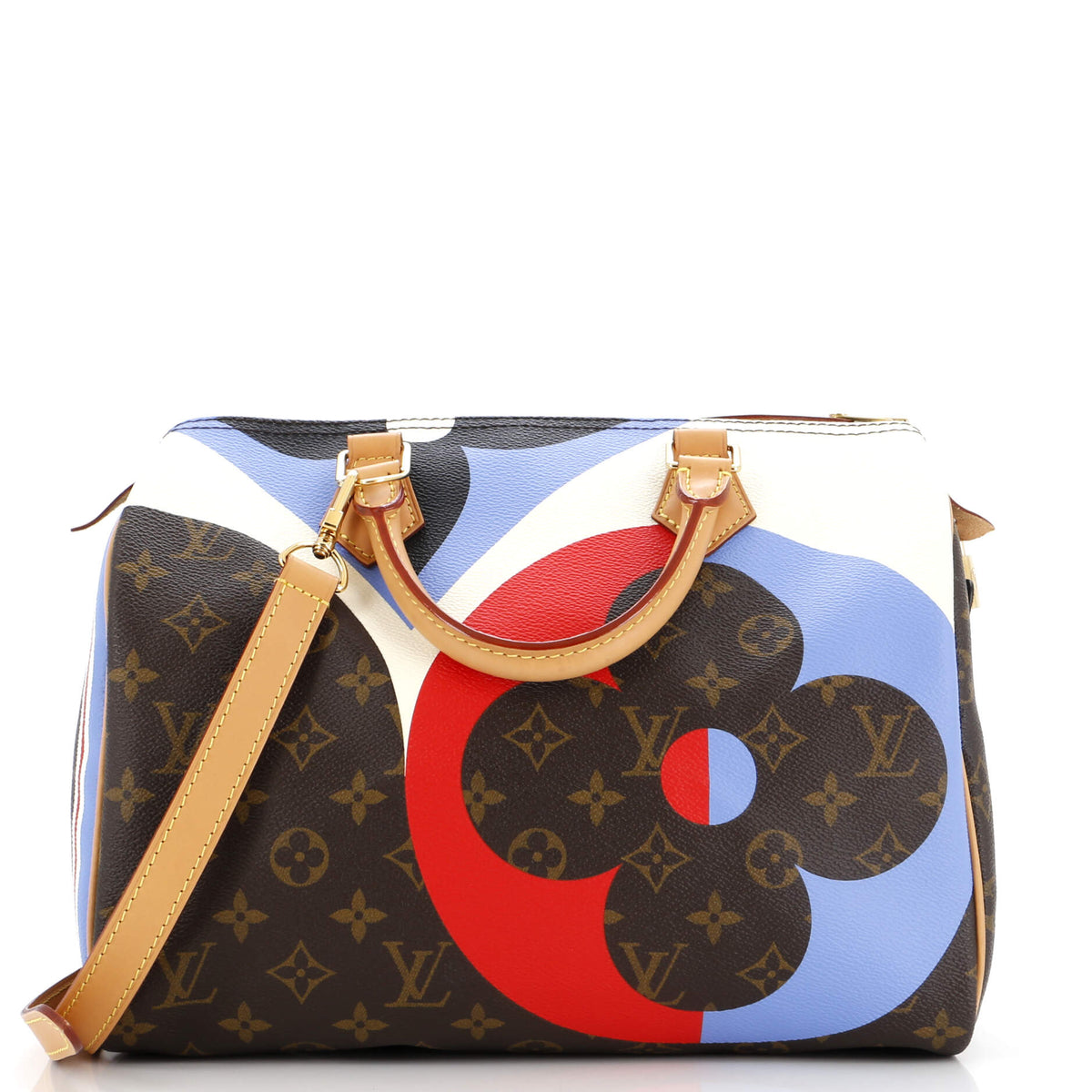 Louis Vuitton Speedy Bandouliere Bag Limited Edition Game On Monogram Canvas 30