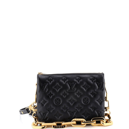 Coussin Bag Monogram Embossed Lambskin PM