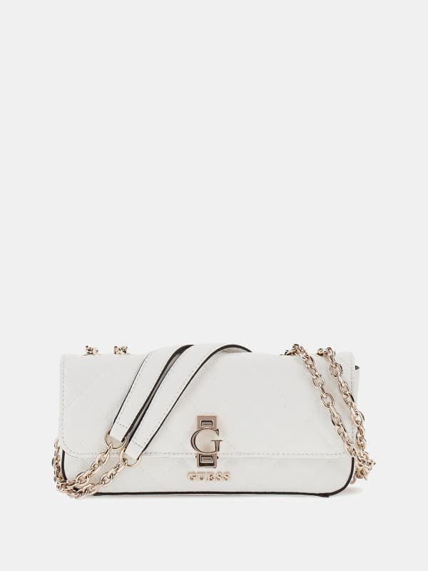 Guess Bessey 4G Logo Patent Mini Crossbody