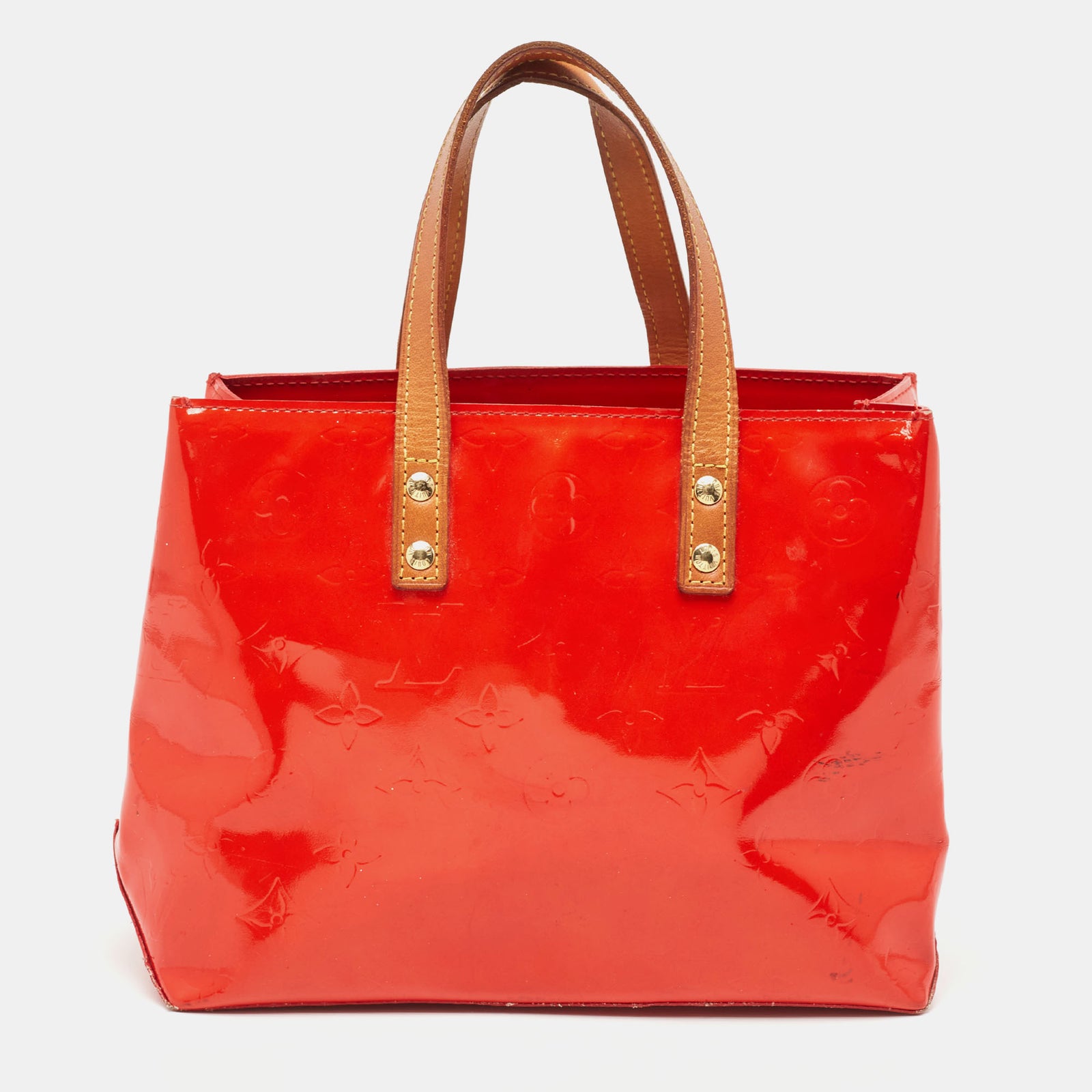 Louis Vuitton Rote Reade PM-Tasche aus Vernis mit Monogramm