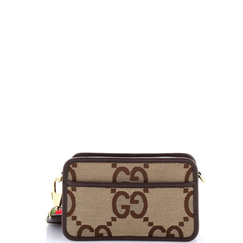 GUCCI Camera Bag Jumbo GG Canvas Mini