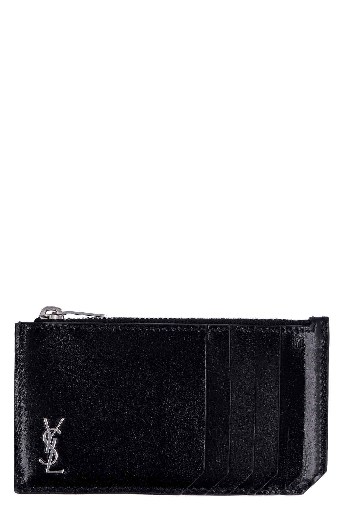 Saint Laurent Men's Leather Wallet in Black | Size UNICA | 6298991JB0E
