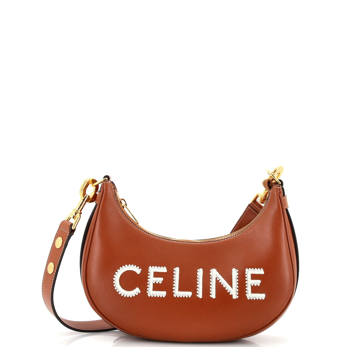 Celine CELINE Ava Strap Bag Leather Medium