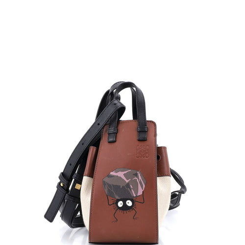 LOEWE Spirited Away Hammock Bag Printed Leather and Canvas Mini
