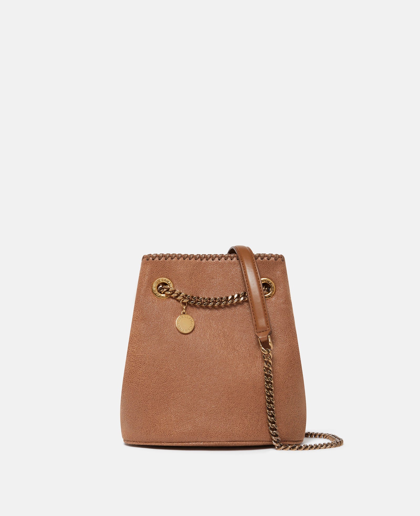 Stella McCartney Falabella Bucket Bag, Woman, Pecan brown