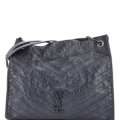Niki Shopping Tote Matelasse Chevron Leather Large