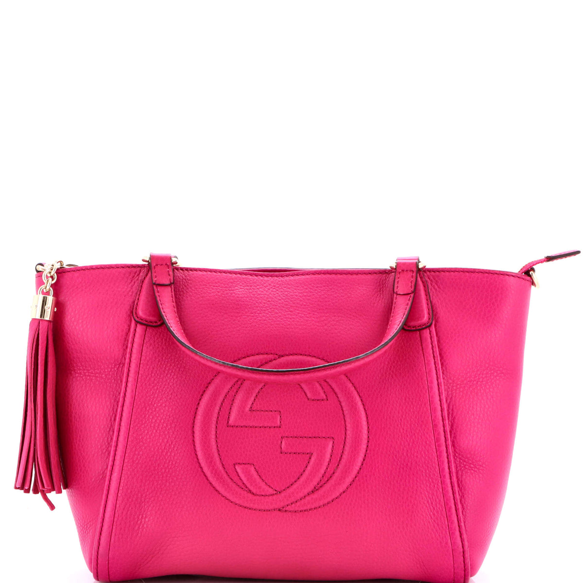 Gucci GUCCI Soho Convertible Top Handle Bag Leather Small