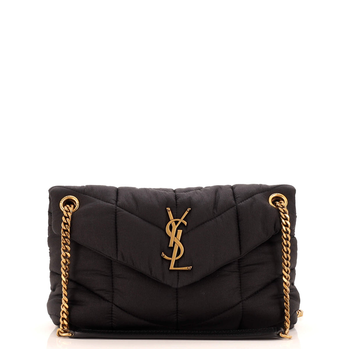 Saint Laurent Loulou Puffer Shoulder Bag Quilted Nylon Small