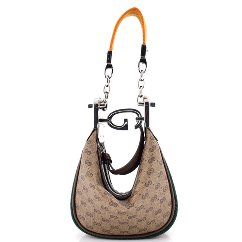 GUCCI Attache Shoulder Bag Micro GG Coated Canvas Mini