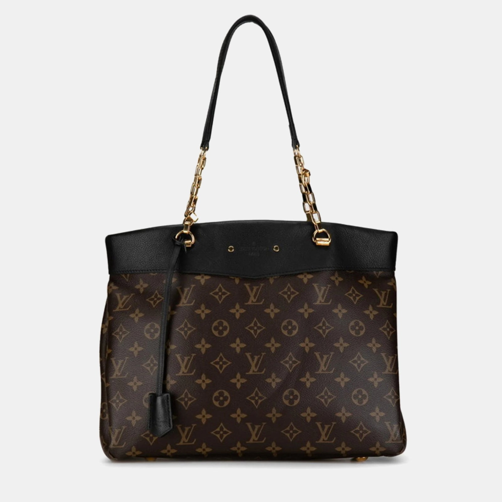 Louis Vuitton Sac cabas Pallas en toile monogrammée marron