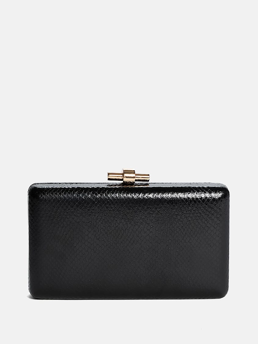 Guess Gold-Tone Python Clutch