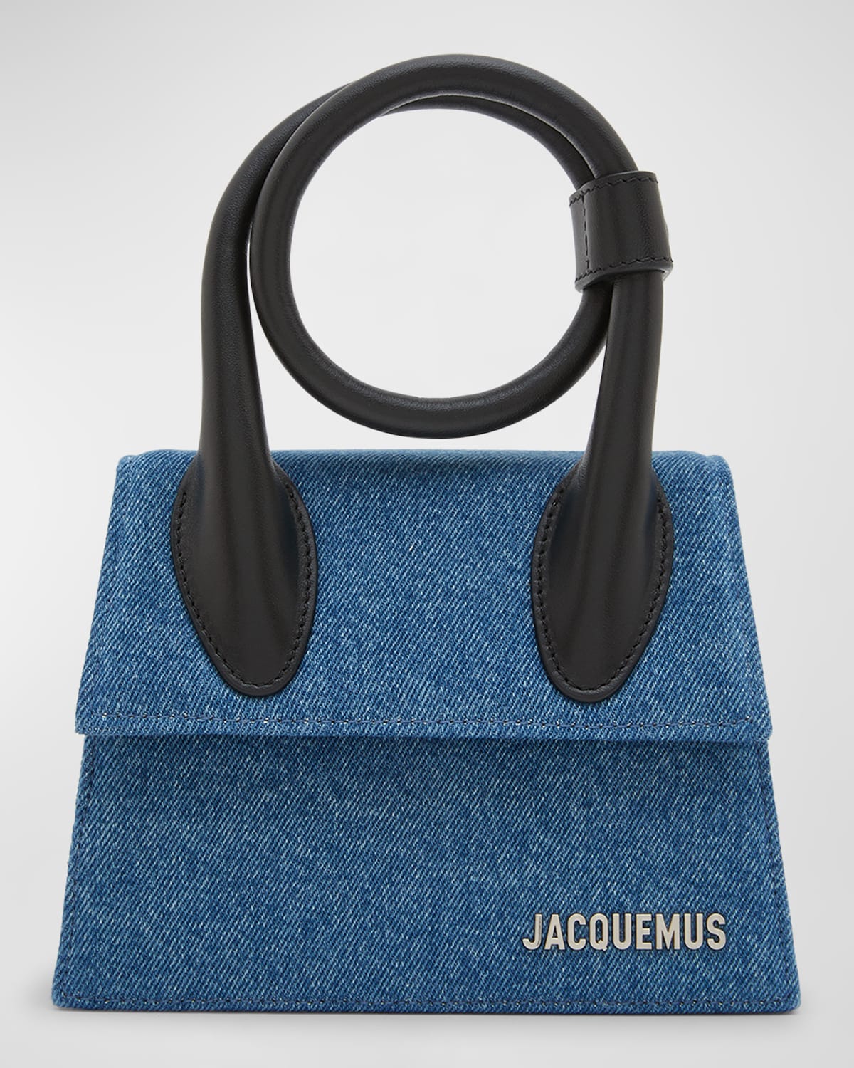 Jacquemus Le Chiquito Noeud Denim Top-Handle Bag