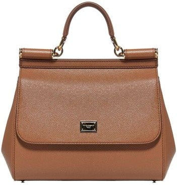 Women's Medium Sicily Handbag in Brown | BB6002A1001