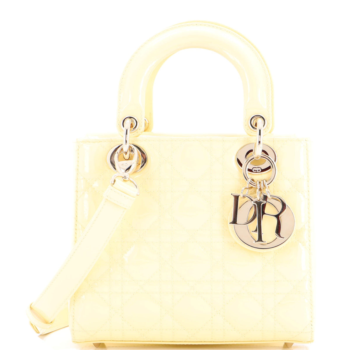 Christian Dior Lady Dior NM Bag Cannage Quilt Patent Small