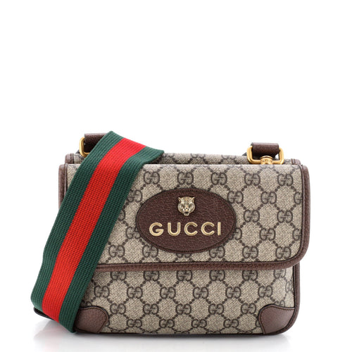 GUCCI Neo Vintage Flap Messenger GG Coated Canvas Small