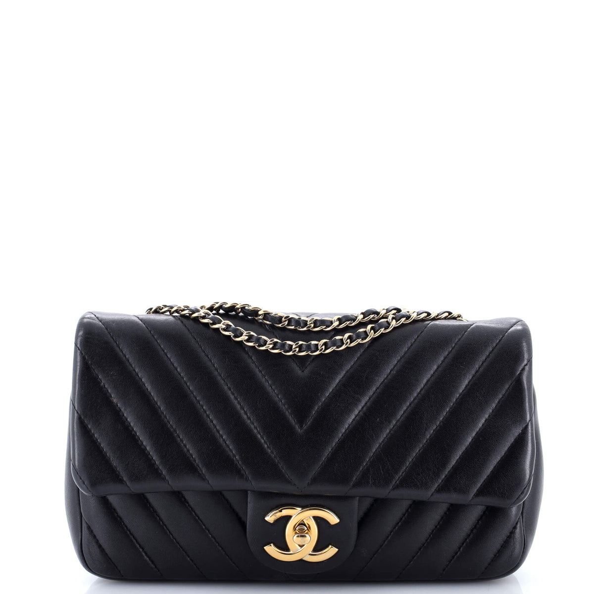Chanel CHANEL Classic Single Flap Bag Chevron Lambskin Medium