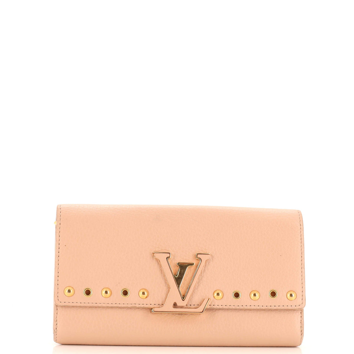 Louis Vuitton Capucines Wallet Leather with Embellished Detail