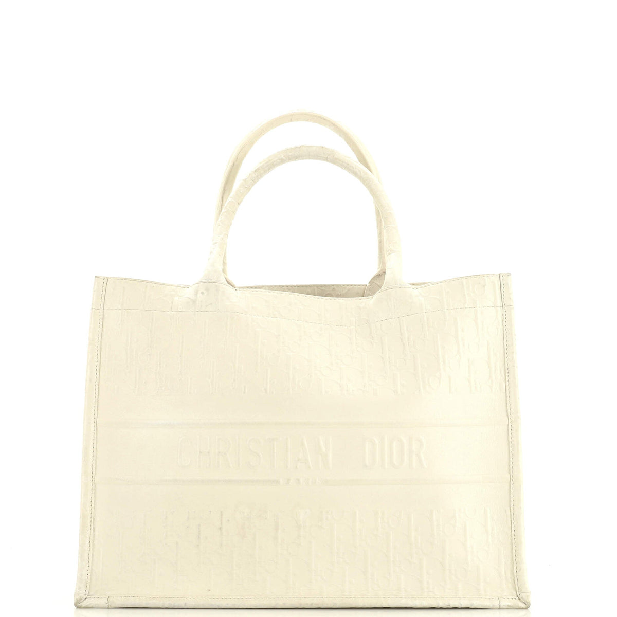 Christian Dior Book Tote Oblique Embossed Calfskin Medium