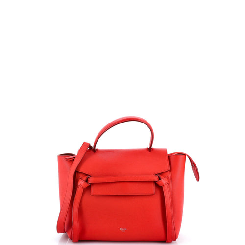 CELINE Belt Bag Textured Leather Mini