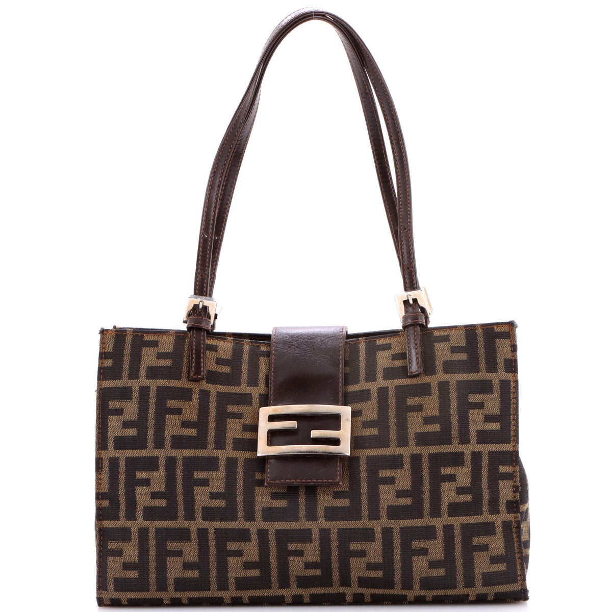 Fendi FENDI Vintage Shoulder Bag Zucca Canvas Medium