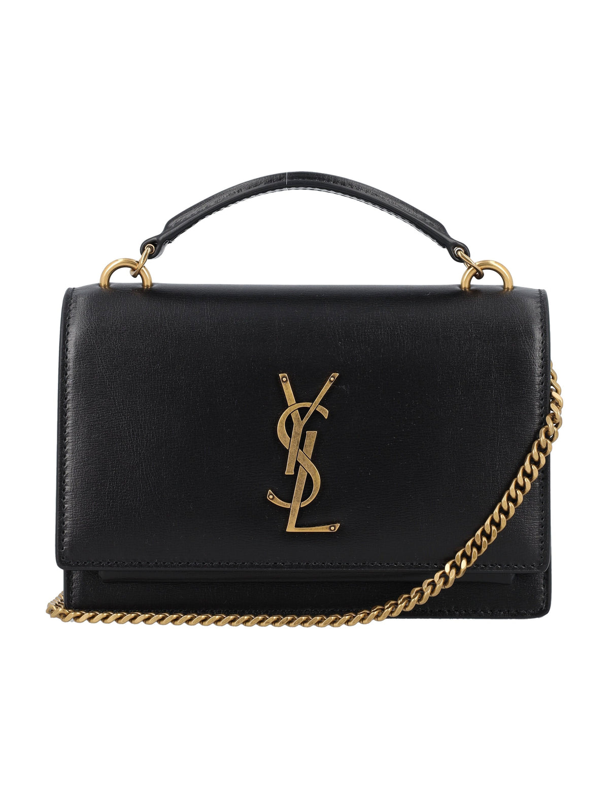 Saint Laurent Women's Sunset Leather Bag in Black | 24A533026D422W Color 1000