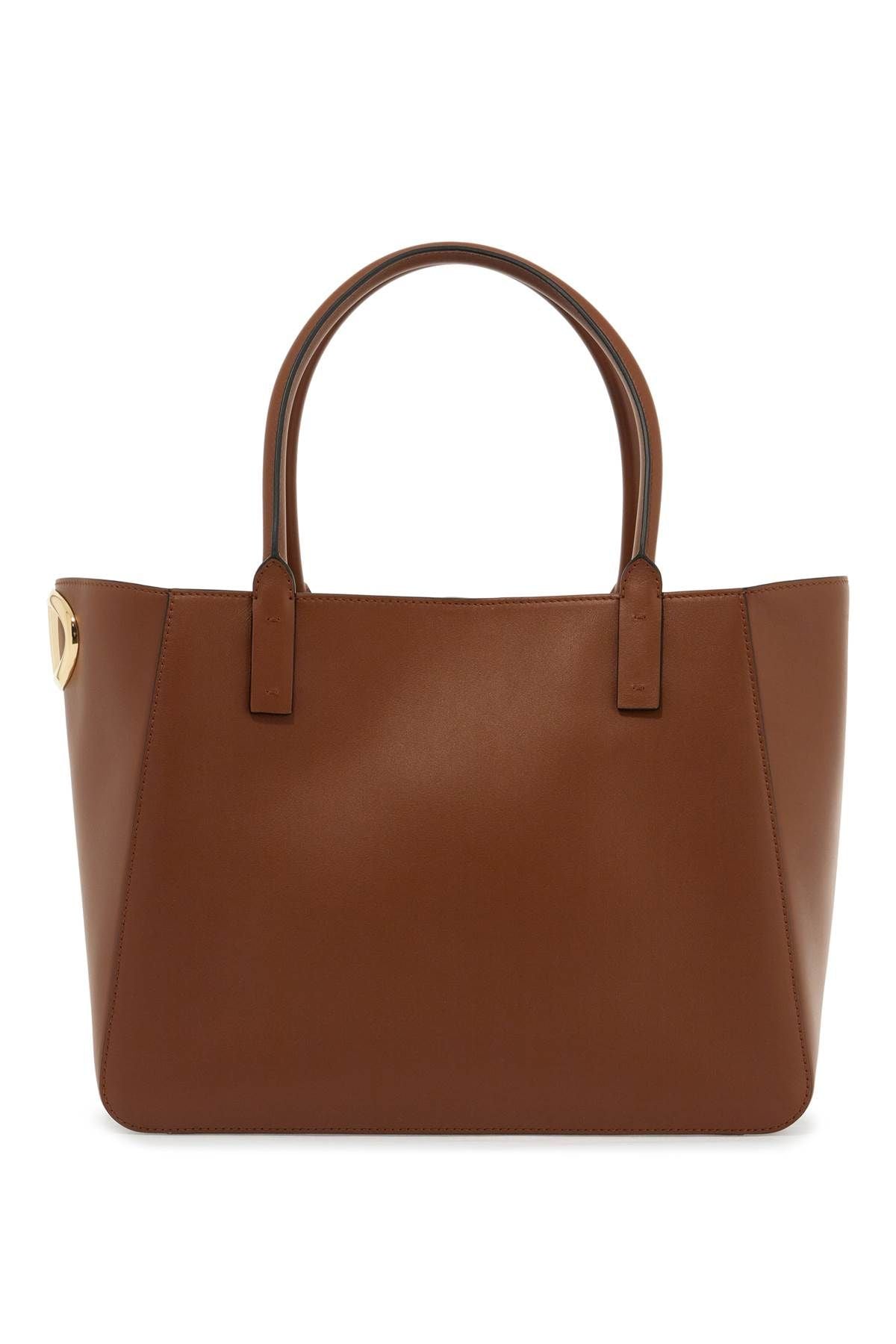 Valentino Nappa Calfskin Vlogo Side Tote Bag