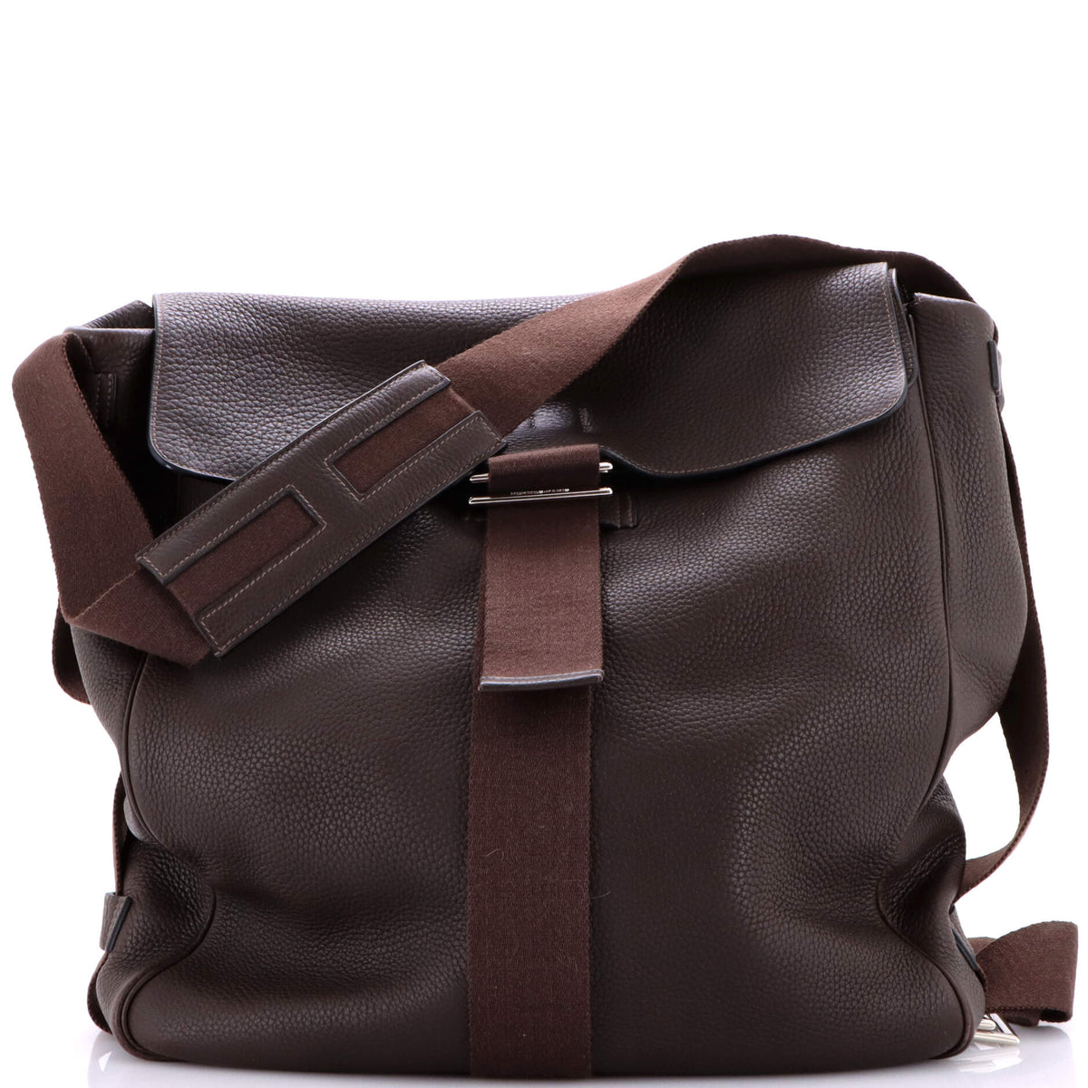 Herm?s Vertical Tibet Flap Messenger Clemence GM