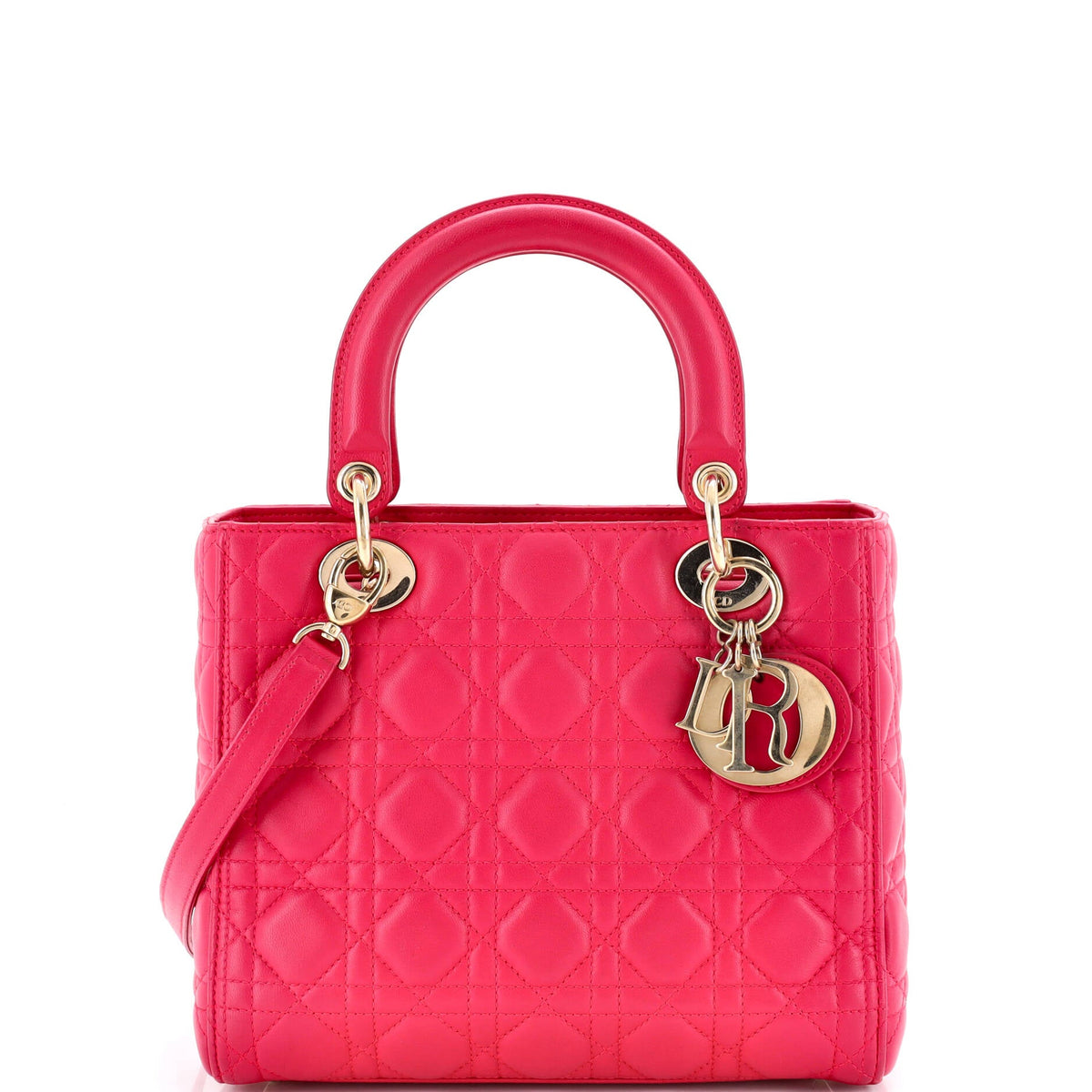Christian Dior Lady Dior Bag Cannage Quilt Lambskin Medium