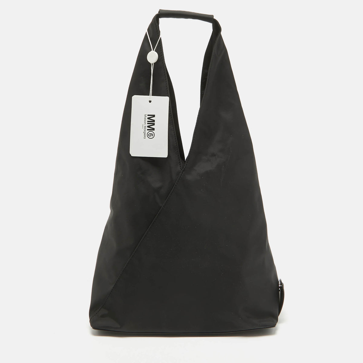 Maison Martin Margiela Black Nylon and Leather Foldable Japanese Tote