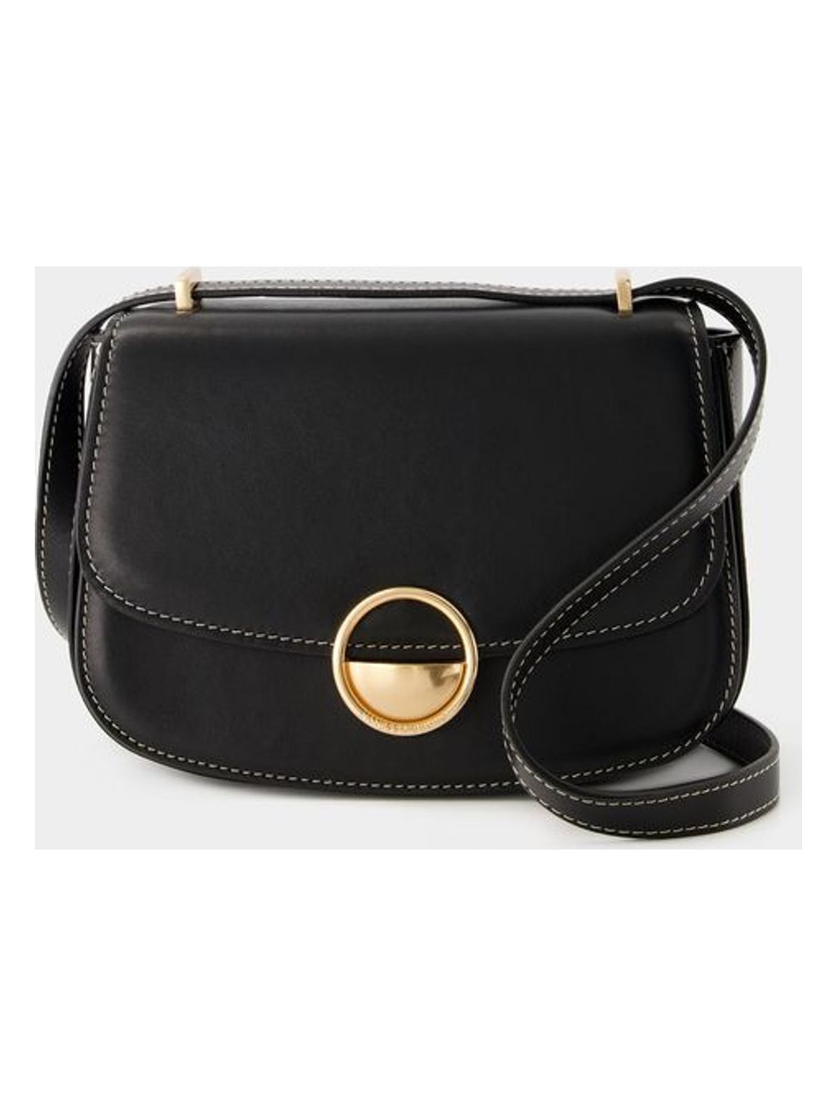Vanessa Bruno Women's Small Romy Flap Bag in Black | 3HVD93 Color V40910