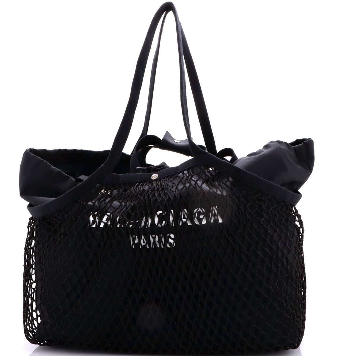 Balenciaga 24/7 Drawstring Tote Mesh and Canvas Medium