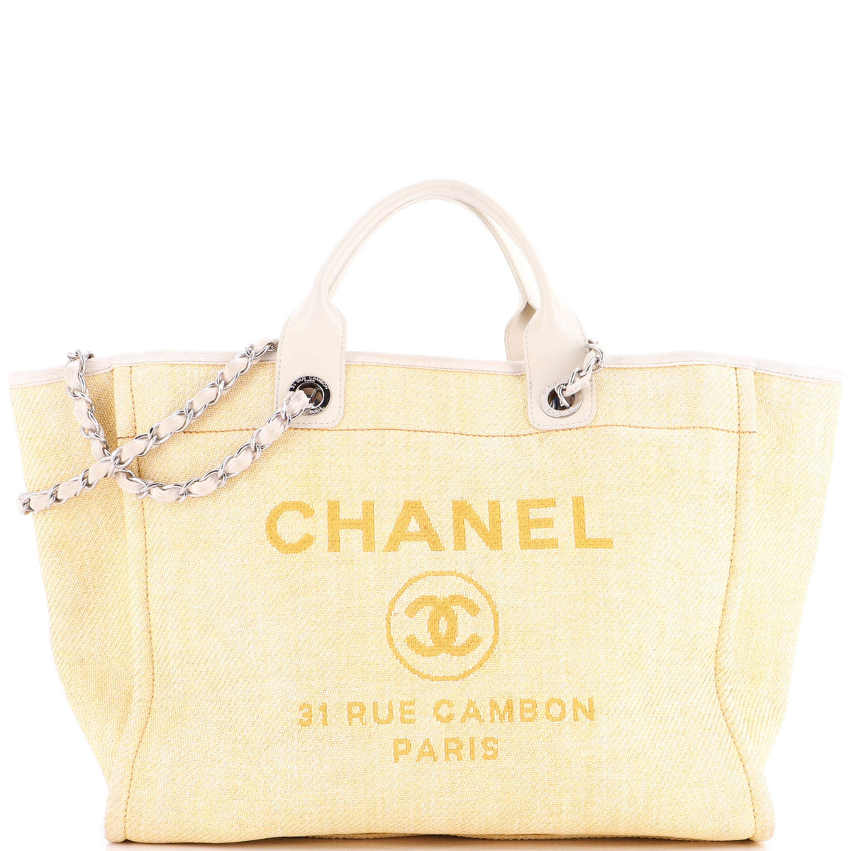 Chanel CHANEL Deauville Tote Raffia Medium