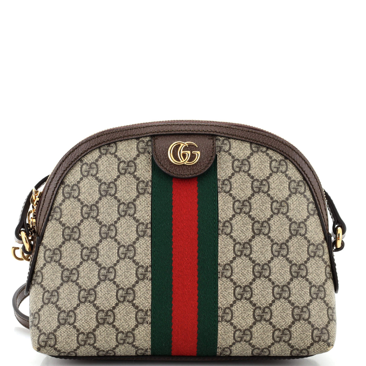Gucci GUCCI Ophidia Dome Shoulder Bag GG Coated Canvas Small