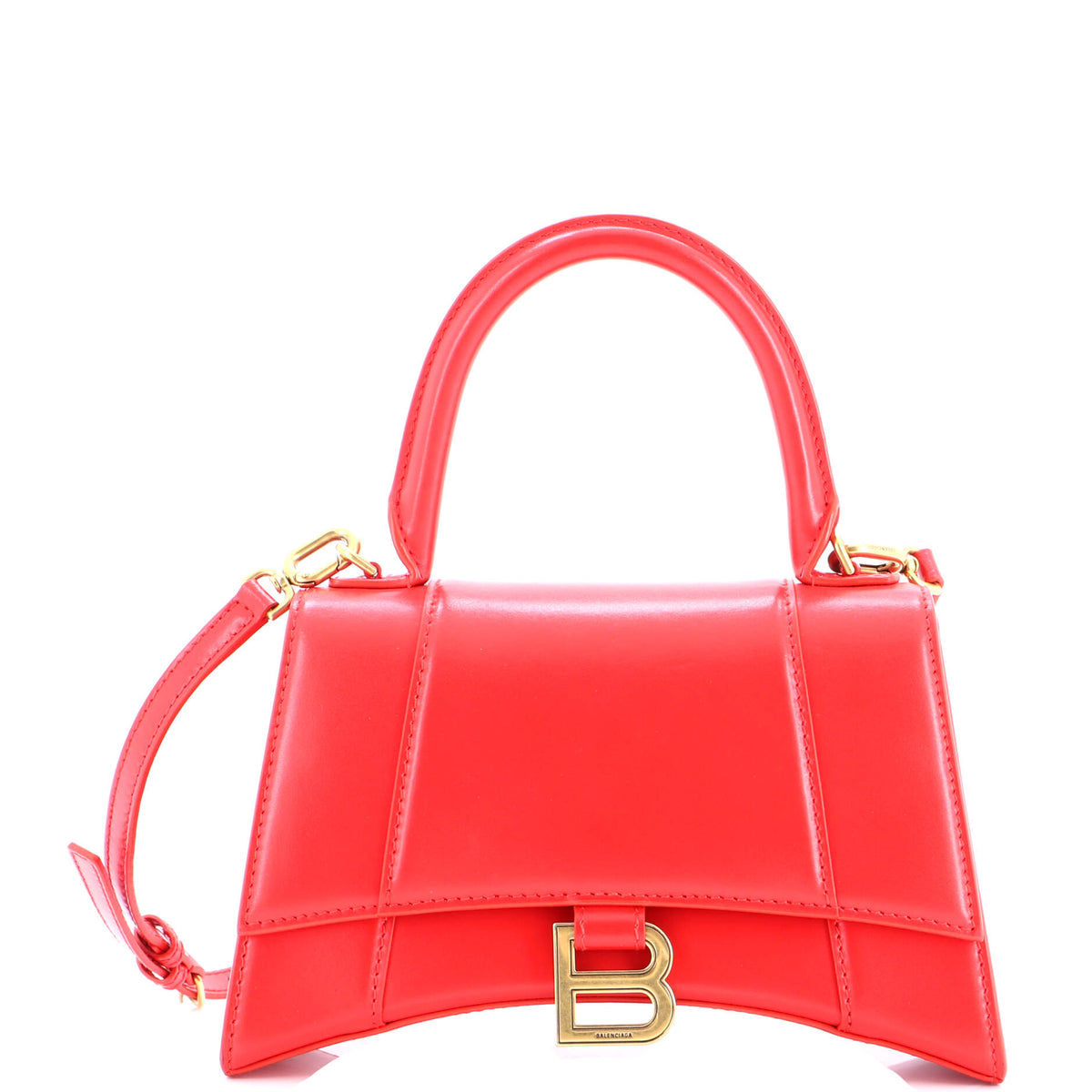 Balenciaga Hourglass Top Handle Bag Leather Small