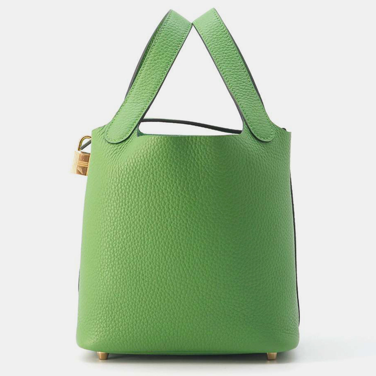 Hermès Vert Yucca Taurillon Clemence Picotin Padlock Bag PM