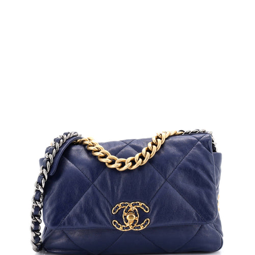 CHANEL 19 Flap Bag Quilted Leather Medium