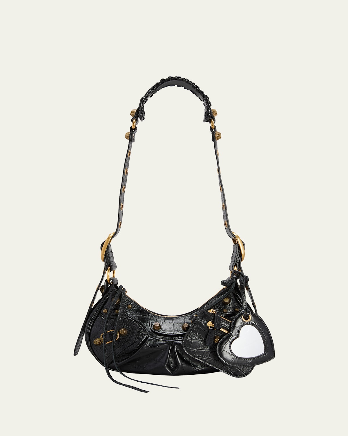 Boss Le Cagole XS Croc-Embossed Shoulder Bag