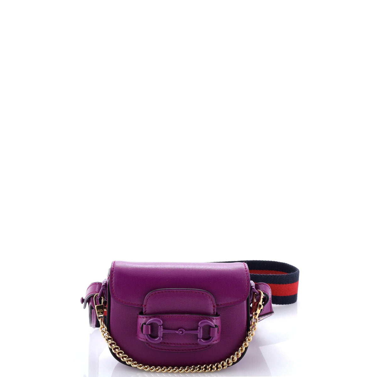 Gucci GUCCI Horsebit 1955 Shoulder Bag Leather Super Mini
