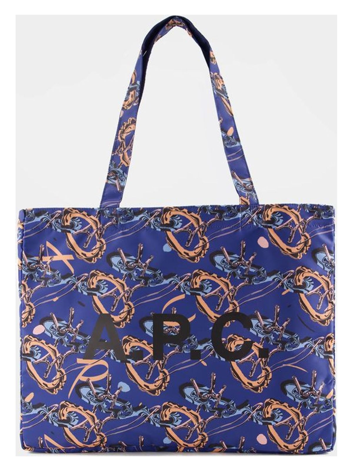 A.p.c. Men's Diane Reversible Shopper Bag in Blue | PSAJG Color M61893