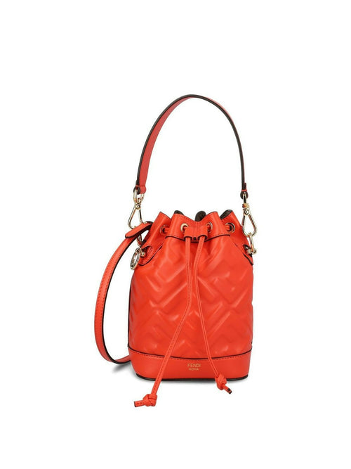 Women's Mon Tresor Mini Bucket Bag in Lava | 8BS093ANWT