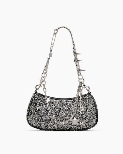 Marc Jacobs The Sequin Charm Shoulder Bag in Silver