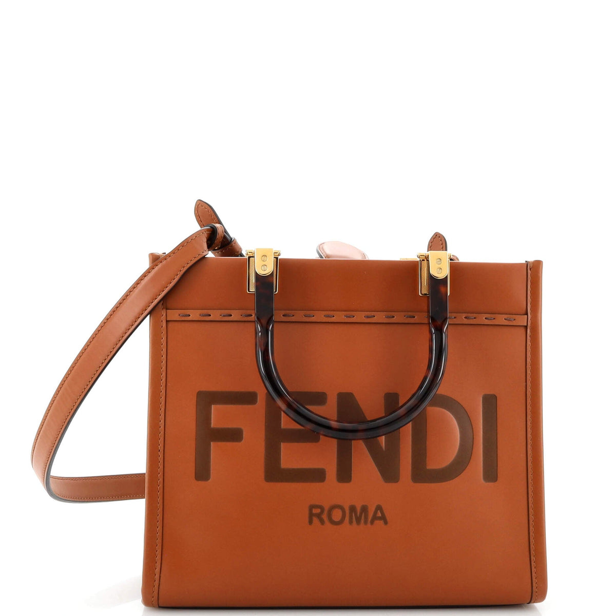 Fendi FENDI Sunshine Shopper Tote Leather Small
