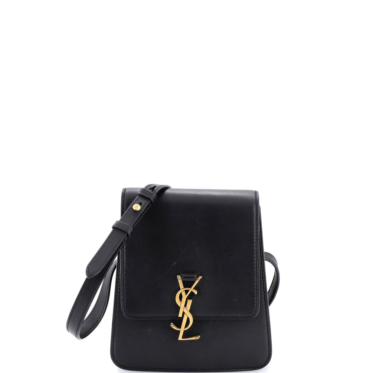 Saint Laurent Kaia Flap Satchel Leather North South