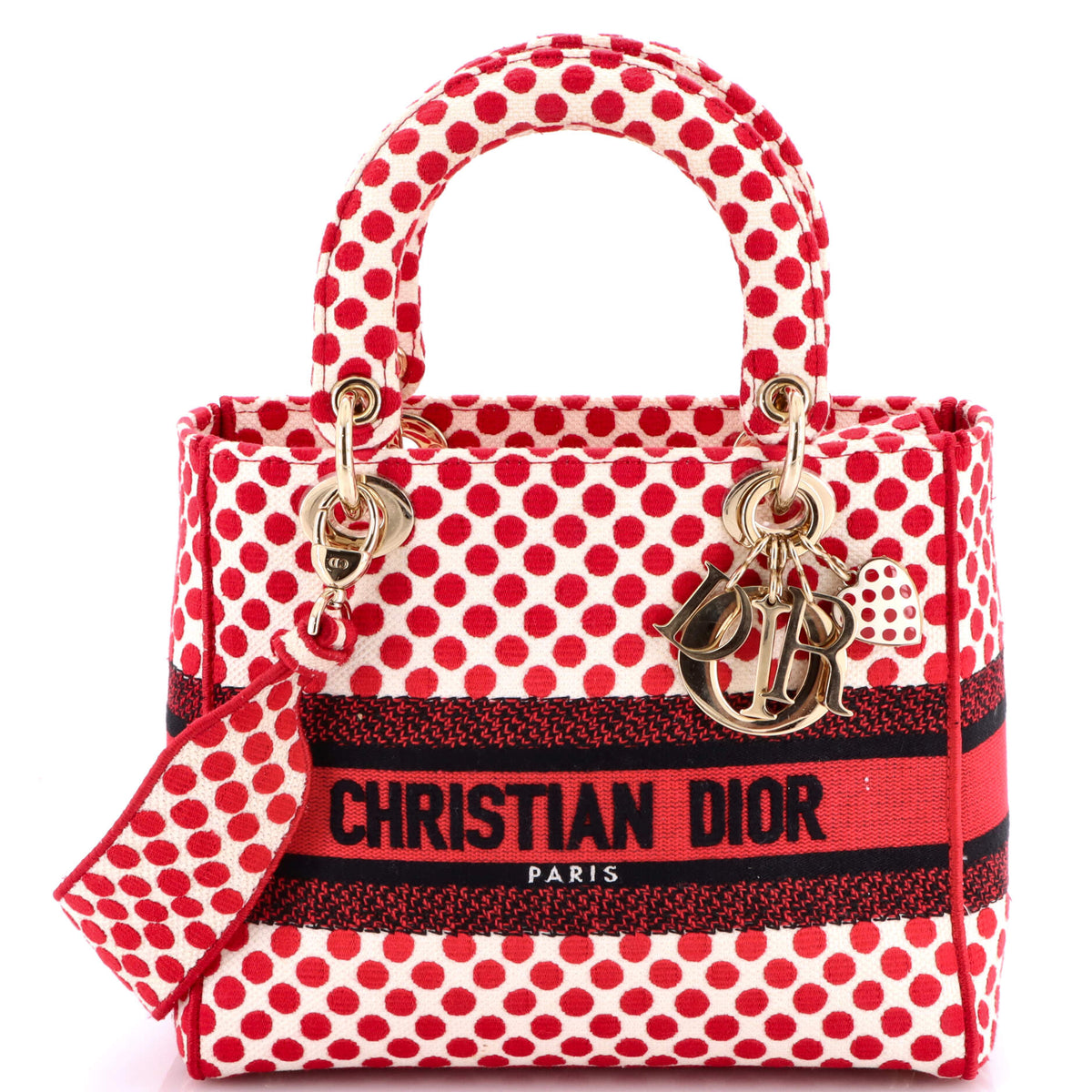 Christian Dior DiorAmour Lady D-Lite Bag Printed Canvas Medium