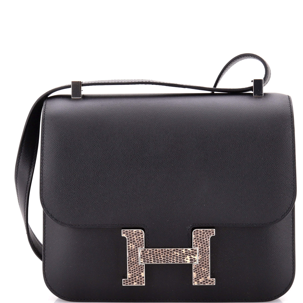 Herm?s Constance Marquette Bag Madame with Lizard 24