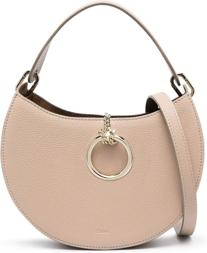 Chloé Women's ArlÃ¨ne Leather Crossbody Bag in Beige | Size UNI | CHC23AS164K61ARLENE28U